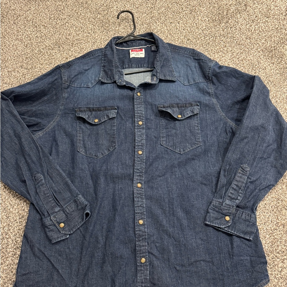 Wrangler Classic Blue Denim Shirt